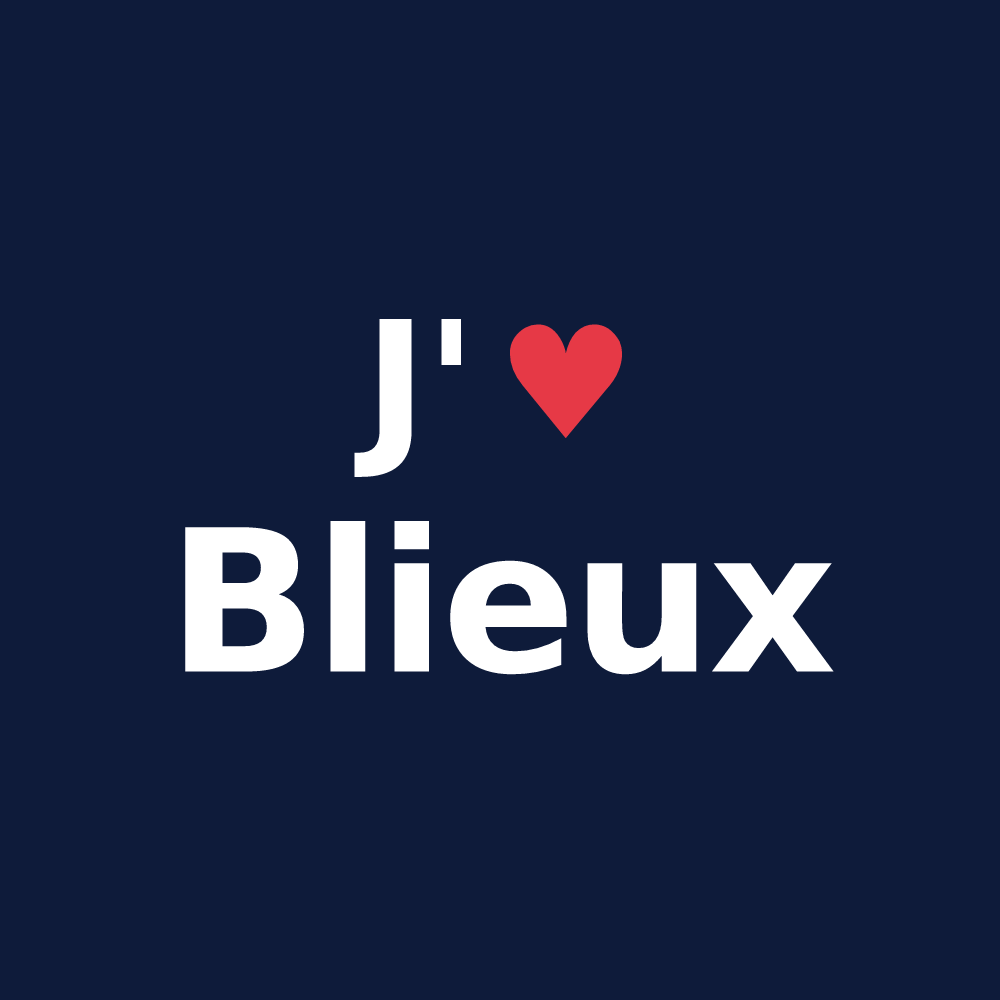 T-shirt personnalisé Blieux — design J'aime Blieux