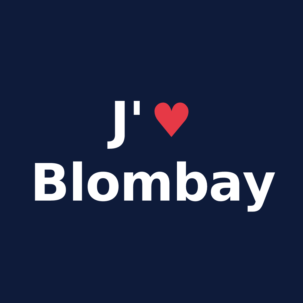 T-shirt personnalisé Blombay — design J'aime Blombay