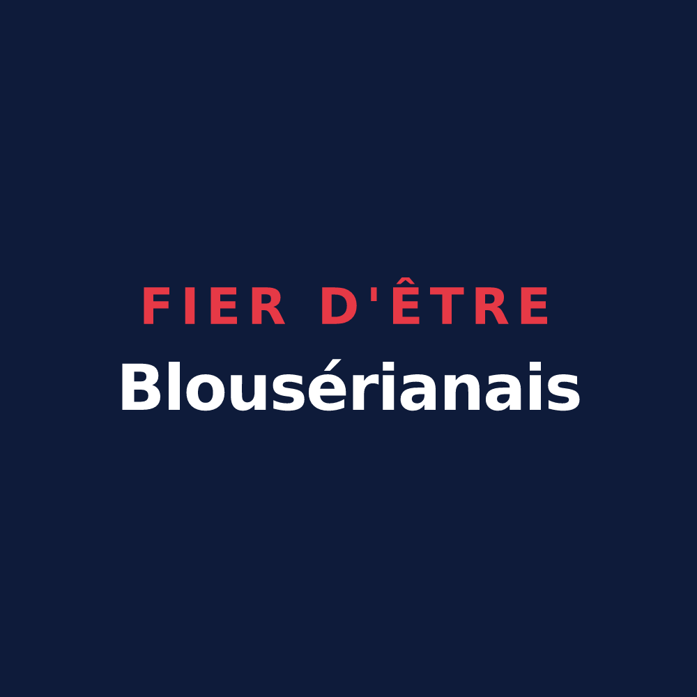 T-shirt « Fier d'être Blousérianais » — design pour Blousson-Sérian