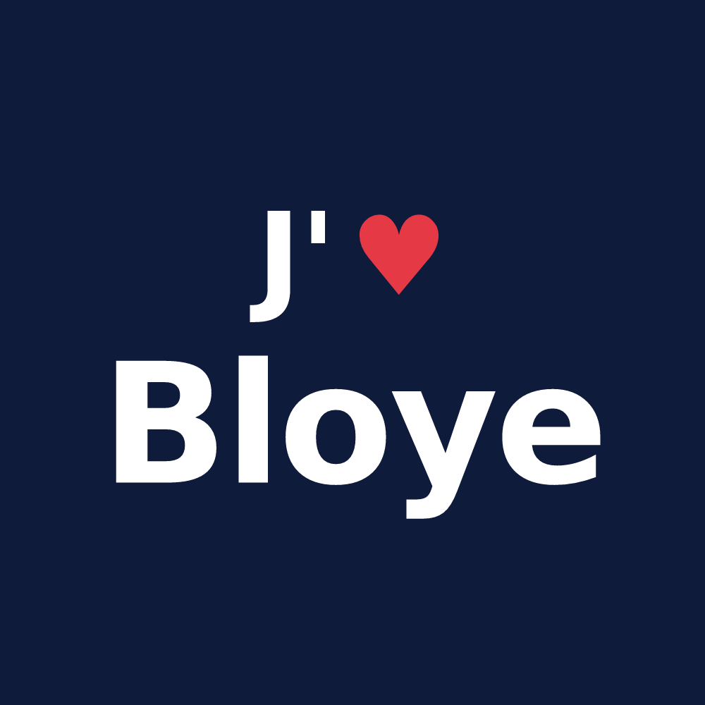 T-shirt personnalisé Bloye — design J'aime Bloye