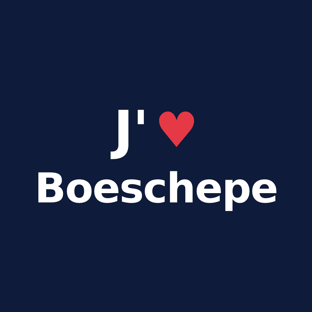 T-shirt personnalisé Boeschepe — design J'aime Boeschepe