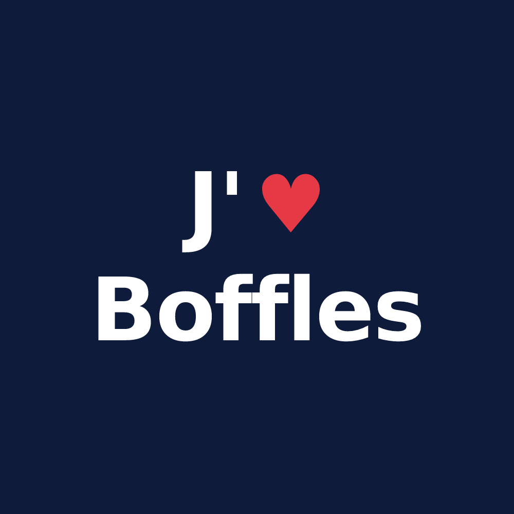 T-shirt personnalisé Boffles — design J'aime Boffles