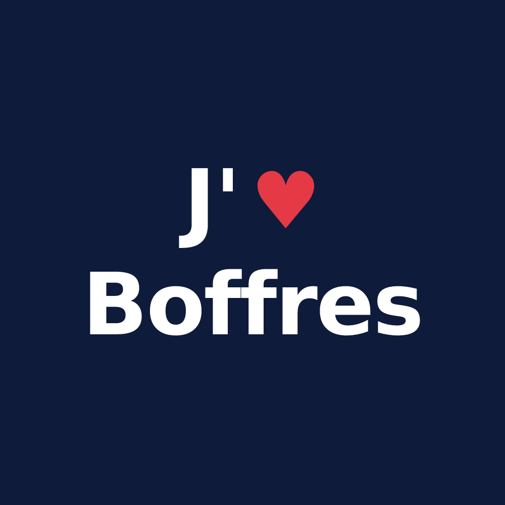 T-shirt personnalisé Boffres — design J'aime Boffres