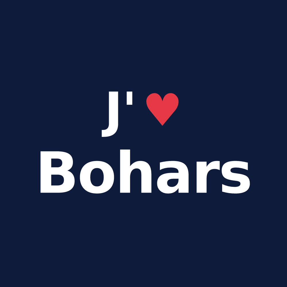 T-shirt personnalisé Bohars — design J'aime Bohars