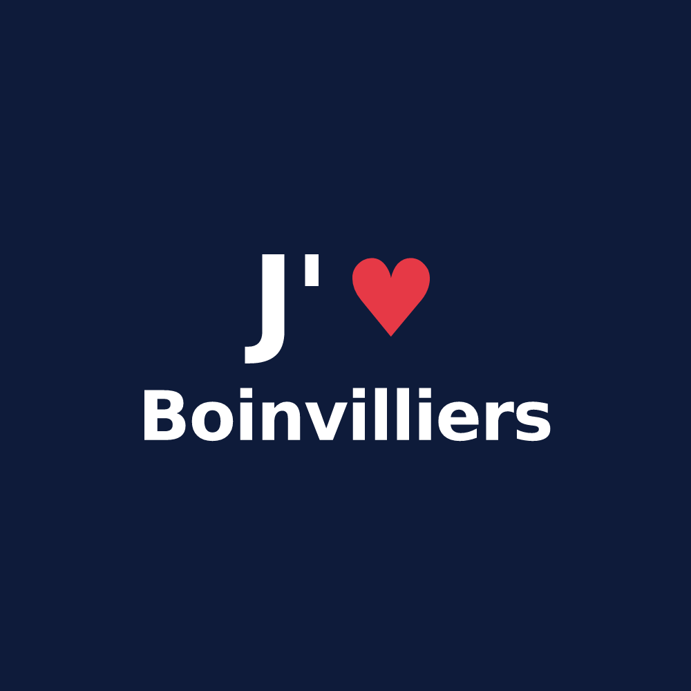 T-shirt personnalisé Boinvilliers — design J'aime Boinvilliers