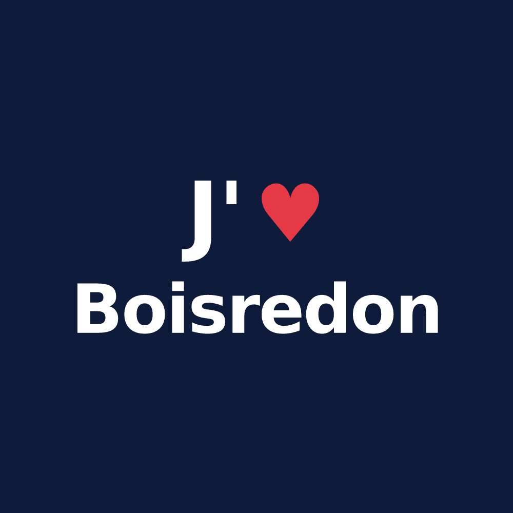 T-shirt personnalisé Boisredon — design J'aime Boisredon