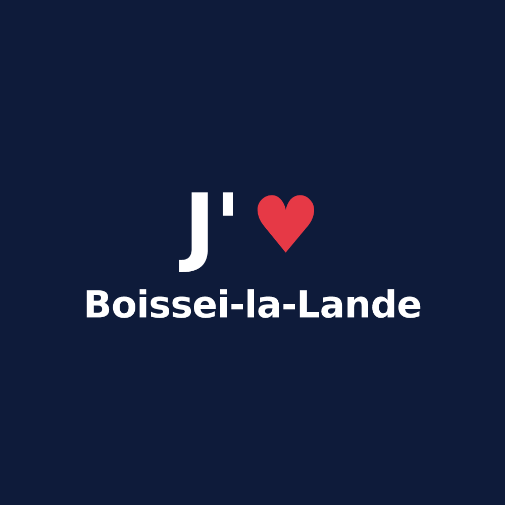 T-shirt personnalisé Boissei-la-Lande — design J'aime Boissei-la-Lande