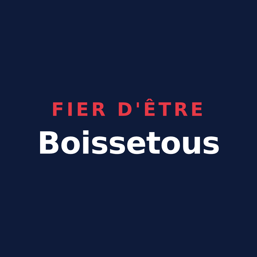 T-shirt « Fier d'être Boissetous » — design pour Boisset