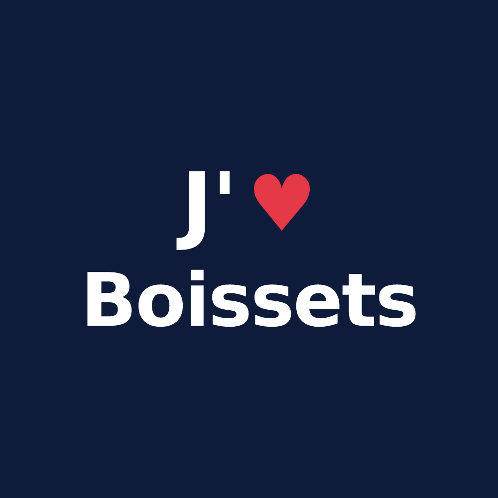 T-shirt personnalisé Boissets — design J'aime Boissets
