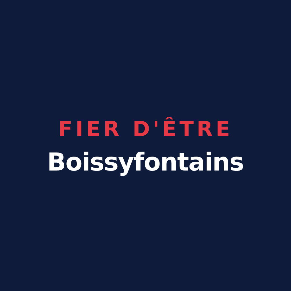 T-shirt « Fier d'être Boissyfontains » — design pour Boissy-le-Repos