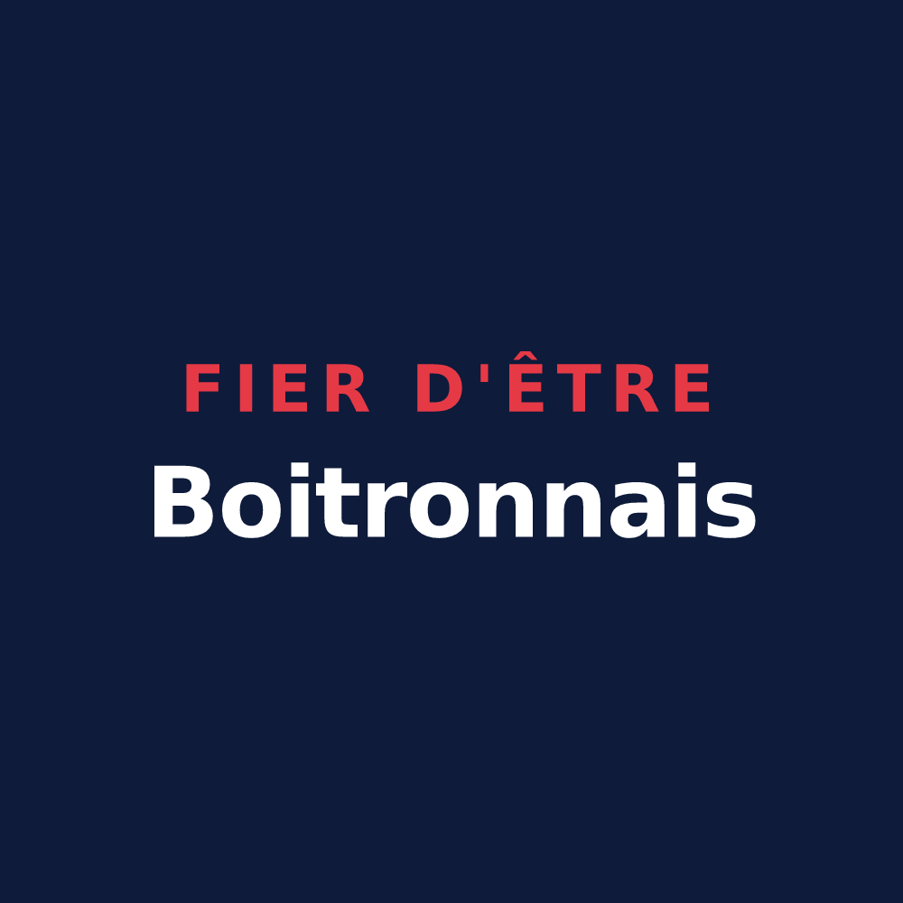T-shirt « Fier d'être Boitronnais » — design pour Boitron