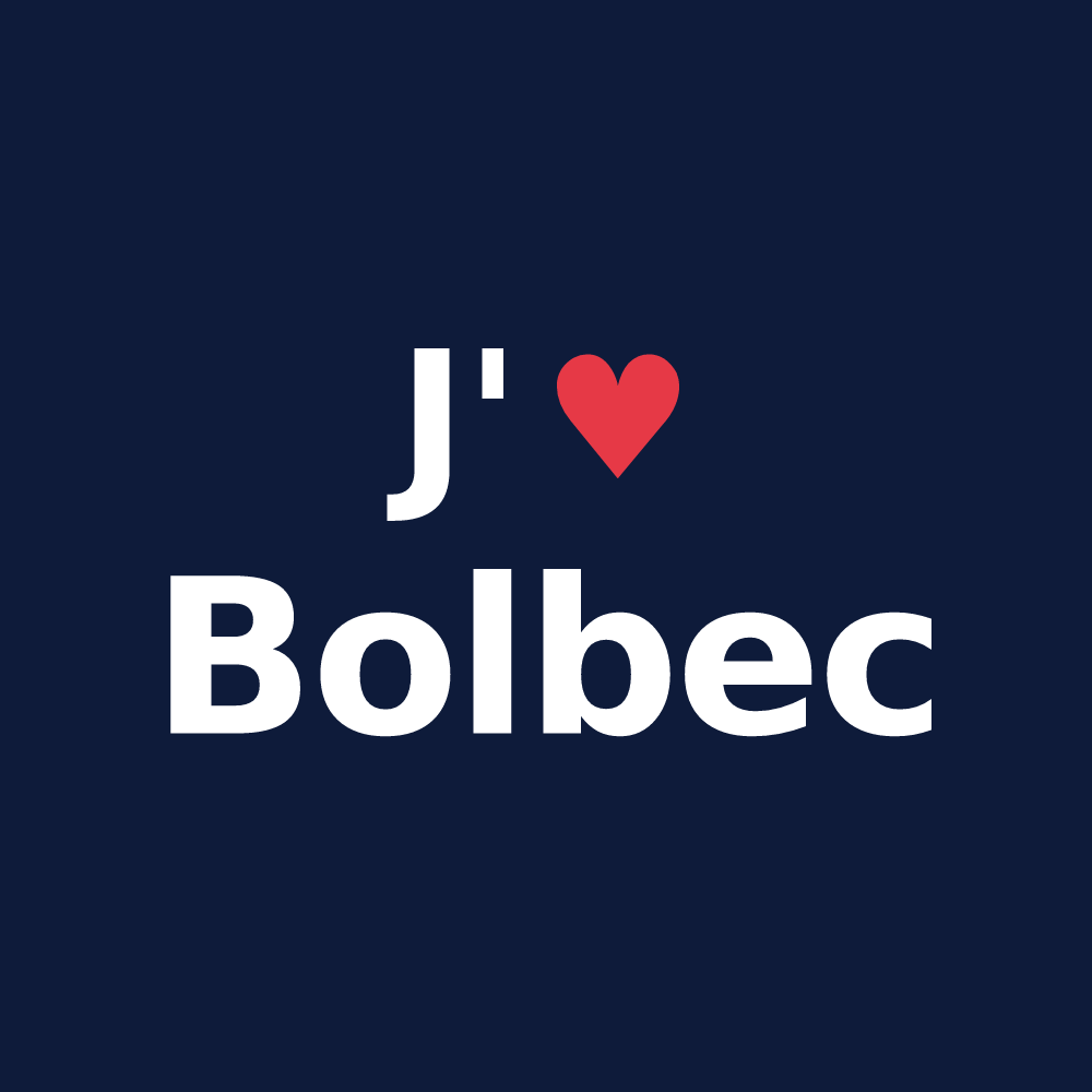 T-shirt personnalisé Bolbec — design J'aime Bolbec