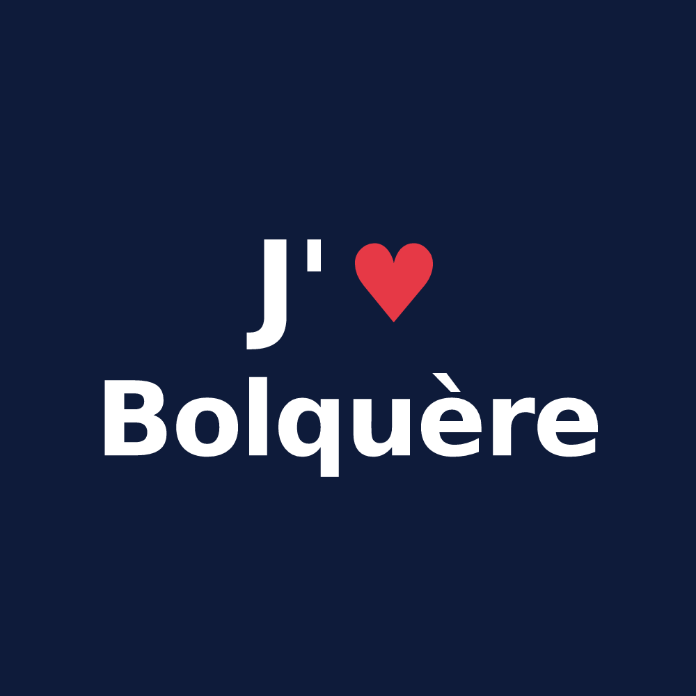 T-shirt personnalisé Bolquère — design J'aime Bolquère