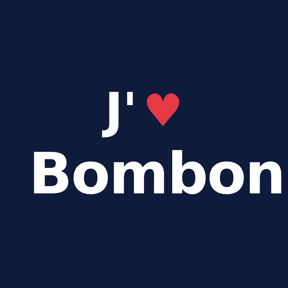 T-shirt personnalisé Bombon — design J'aime Bombon