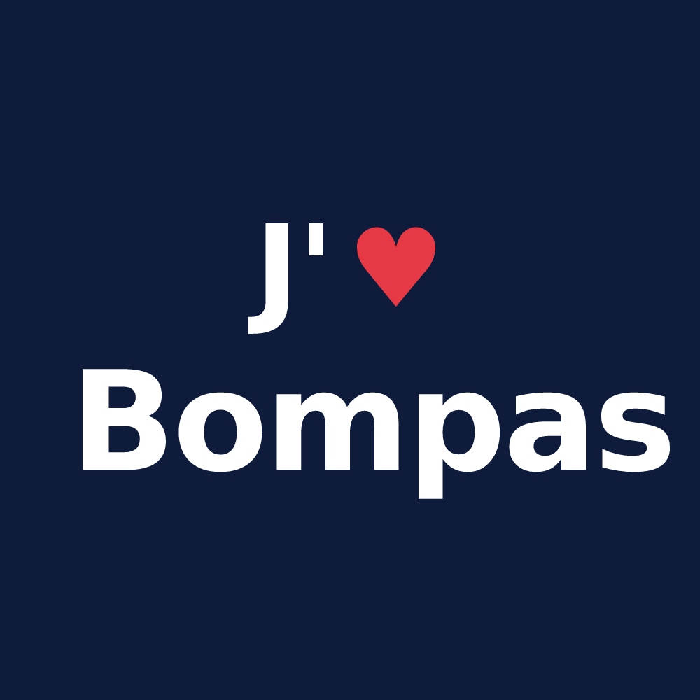 T-shirt personnalisé Bompas — design J'aime Bompas