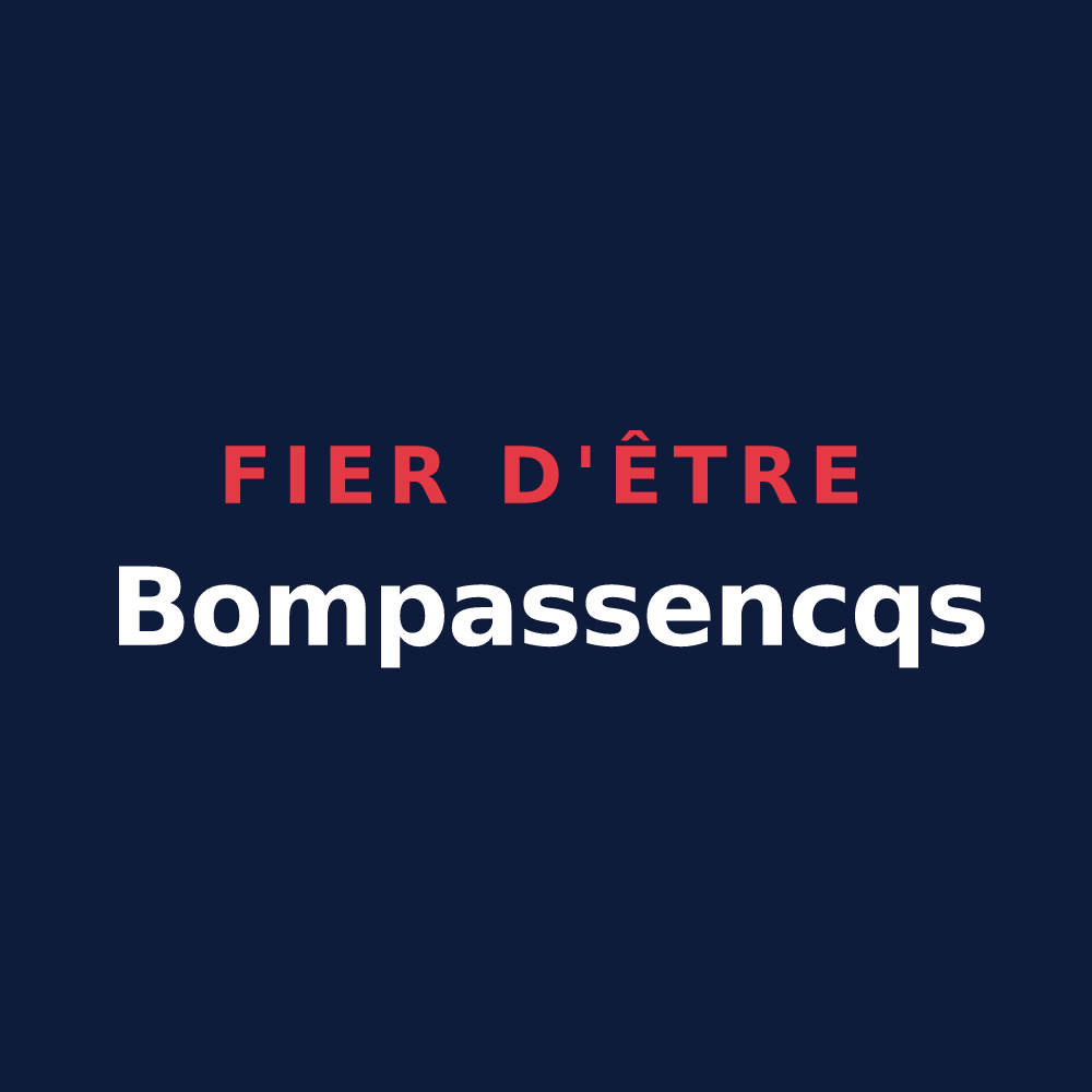 T-shirt « Fier d'être Bompassencqs » — design pour Bompas