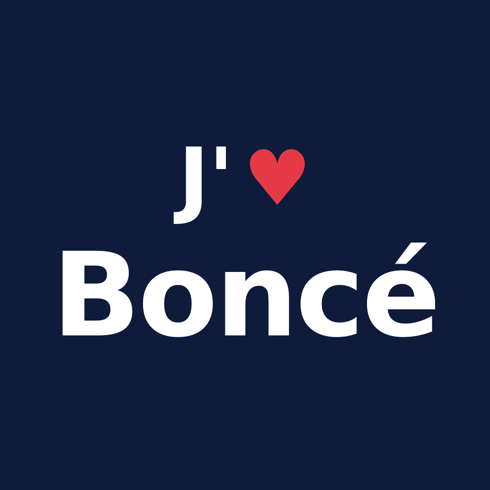 T-shirt personnalisé Boncé — design J'aime Boncé