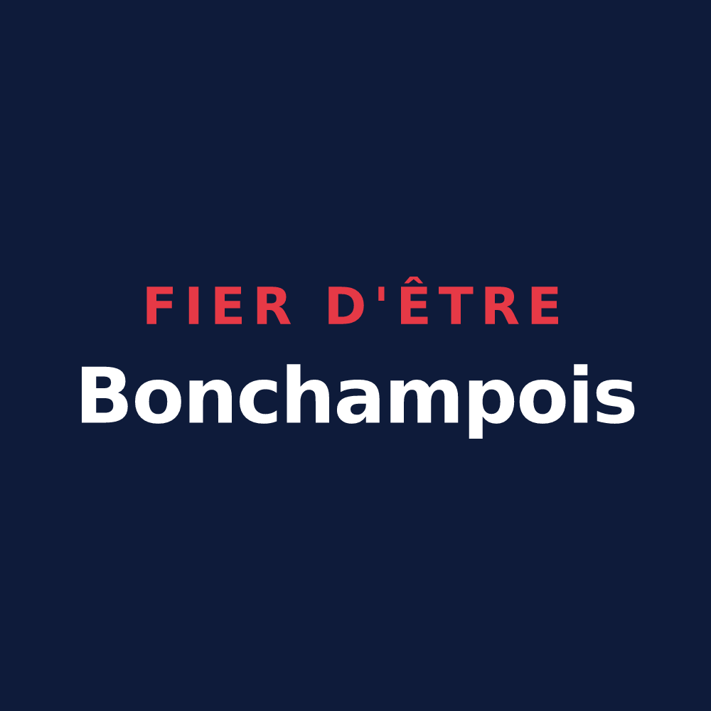 T-shirt « Fier d'être Bonchampois » — design pour Bonchamp-lès-Laval
