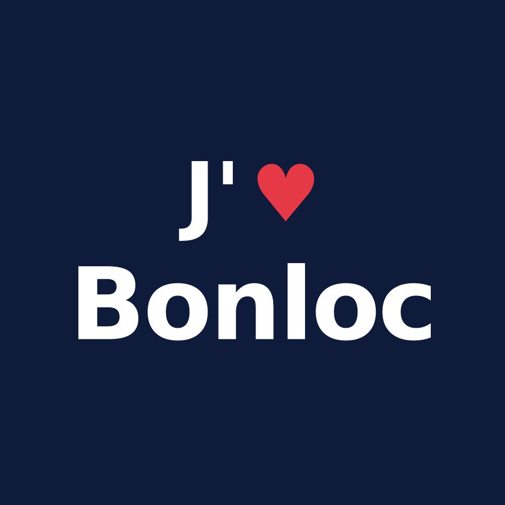 T-shirt personnalisé Bonloc — design J'aime Bonloc