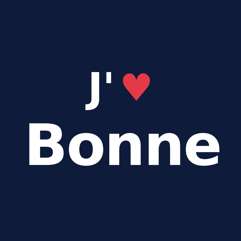 T-shirt personnalisé Bonne — design J'aime Bonne