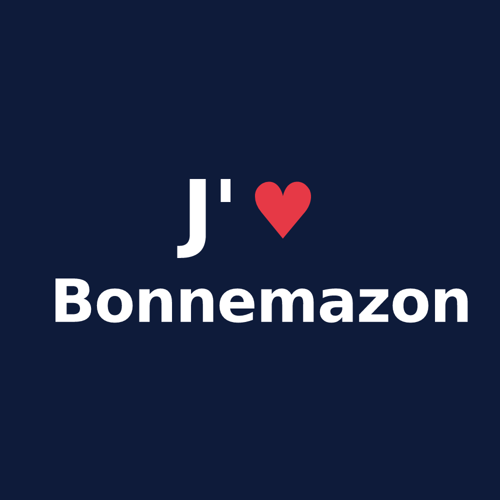 T-shirt personnalisé Bonnemazon — design J'aime Bonnemazon