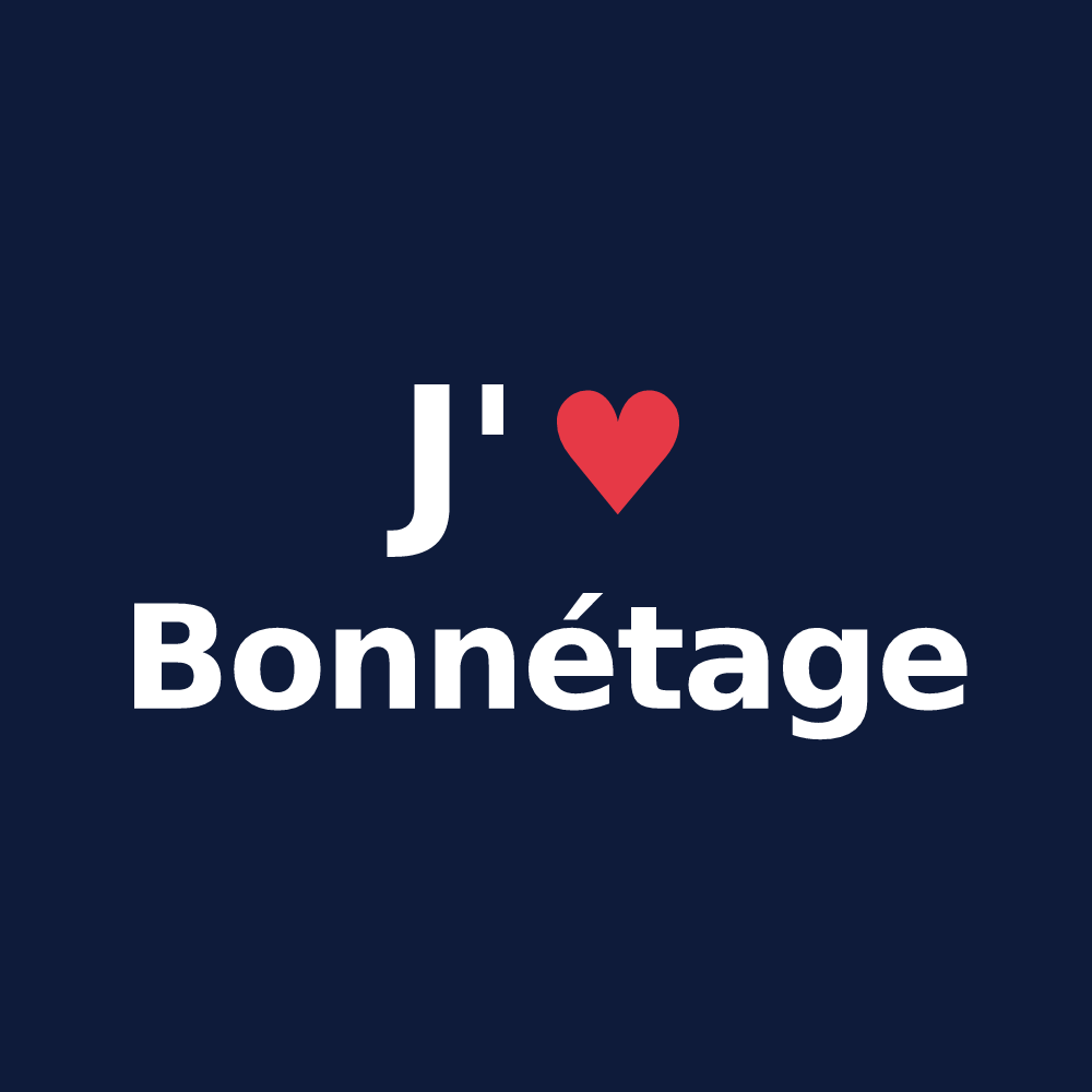 T-shirt personnalisé Bonnétage — design J'aime Bonnétage