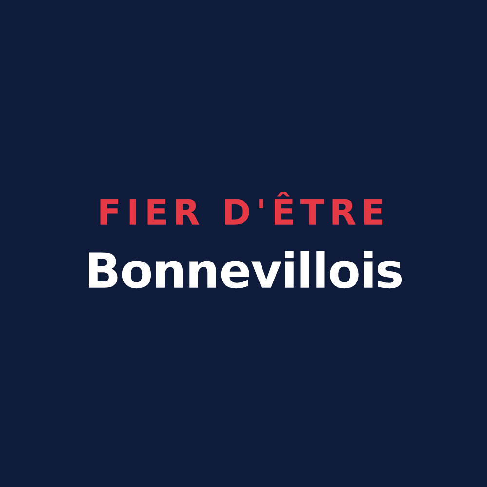 T-shirt « Fier d'être Bonnevillois » — design pour Bonneville-et-Saint-Avit-de-Fumadières