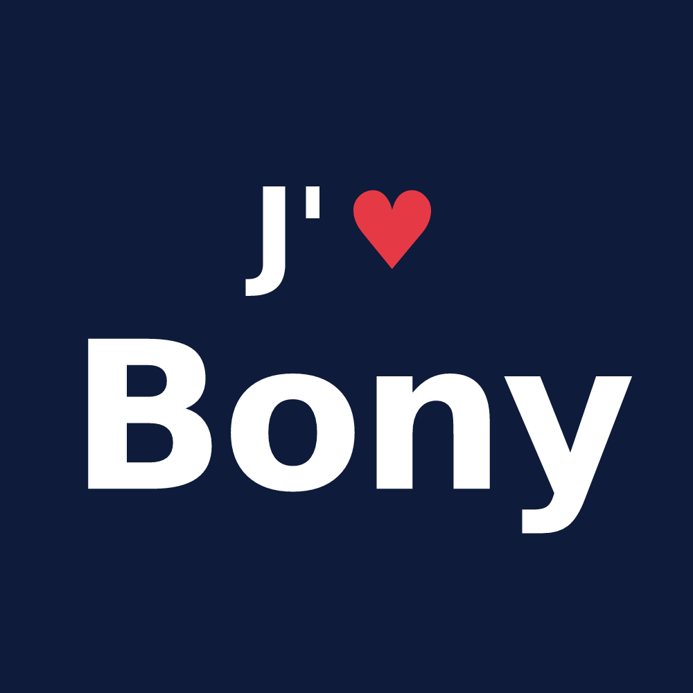 T-shirt personnalisé Bony — design J'aime Bony