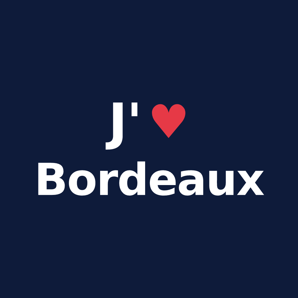 T-shirt personnalisé Bordeaux — design J'aime Bordeaux