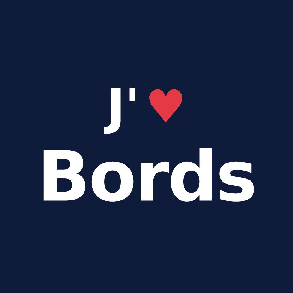 T-shirt personnalisé Bords — design J'aime Bords