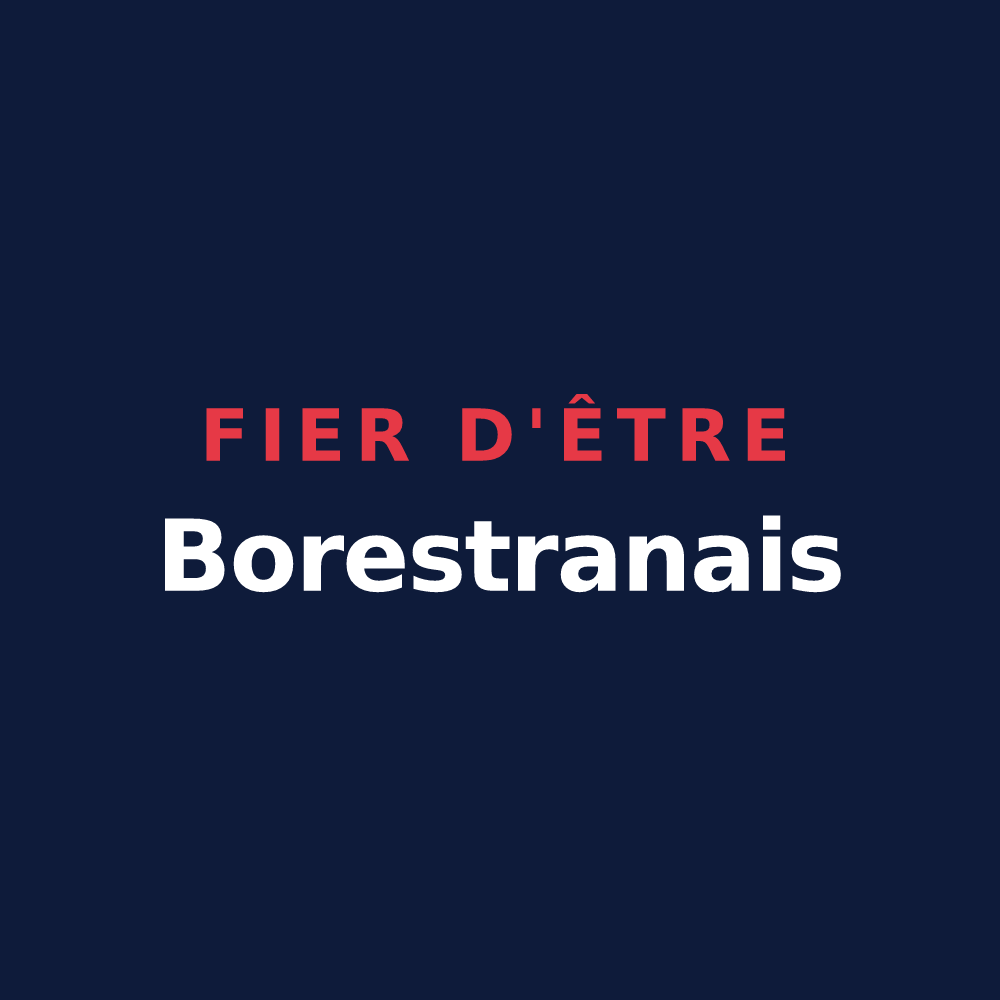 T-shirt « Fier d'être Borestranais » — design pour Boresse-et-Martron