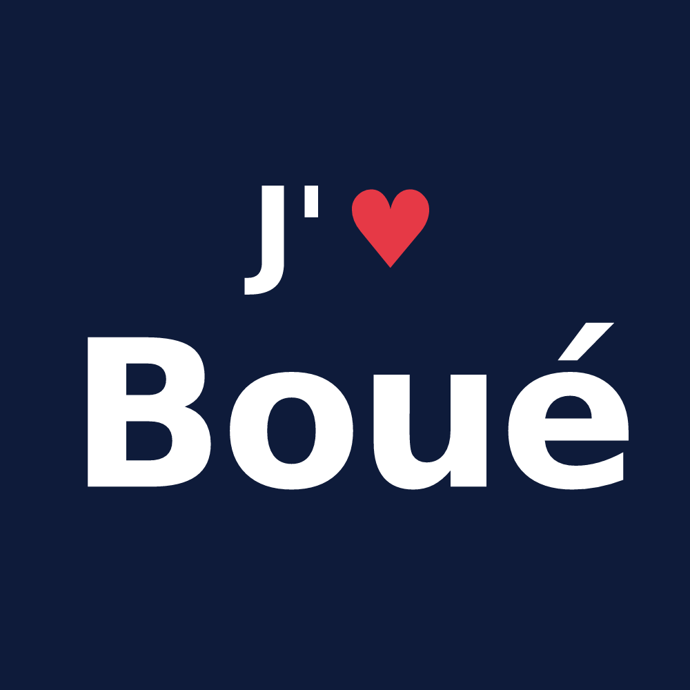 T-shirt personnalisé Boué — design J'aime Boué