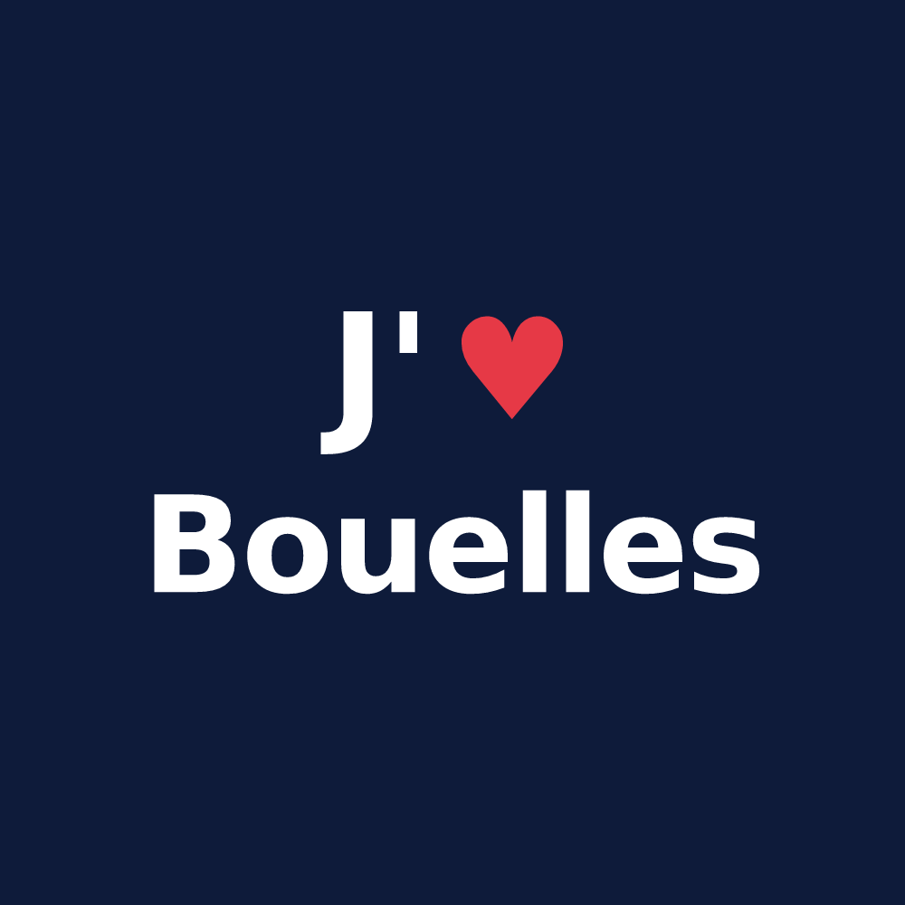 T-shirt personnalisé Bouelles — design J'aime Bouelles