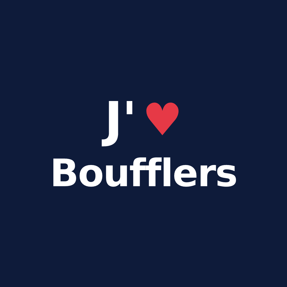 T-shirt personnalisé Boufflers — design J'aime Boufflers