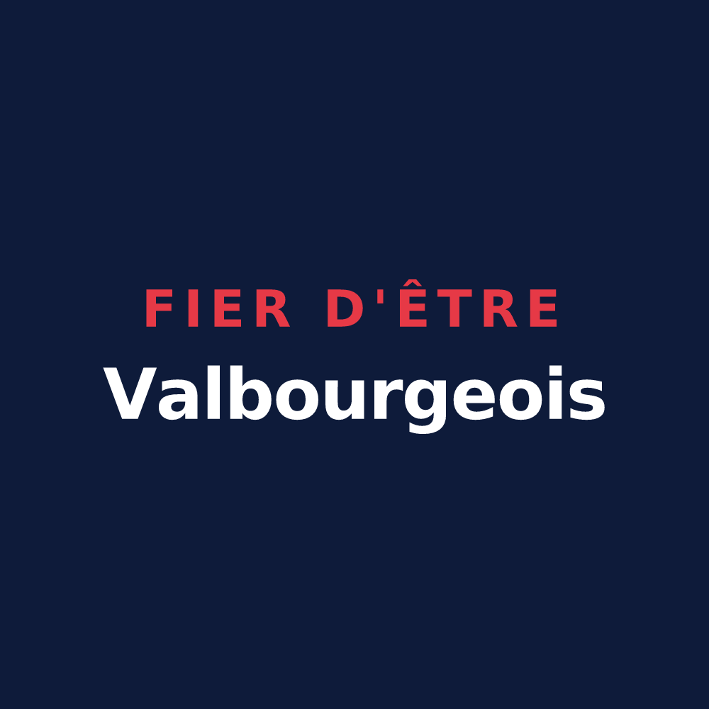 T-shirt « Fier d'être Valbourgeois » — design pour Bouglainval