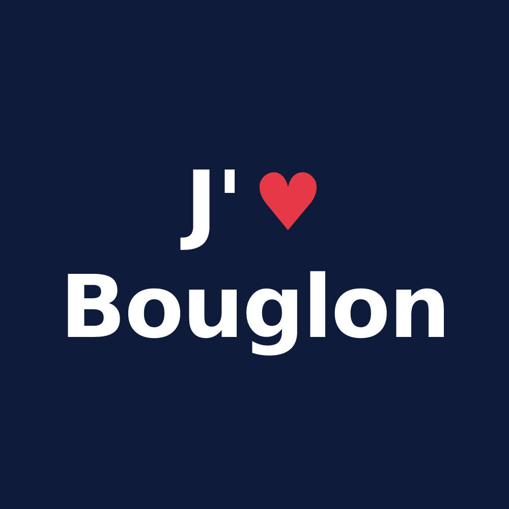 T-shirt personnalisé Bouglon — design J'aime Bouglon