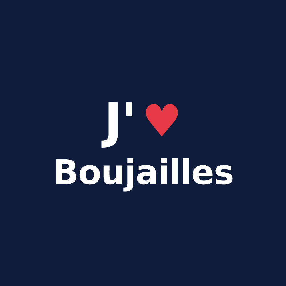T-shirt personnalisé Boujailles — design J'aime Boujailles