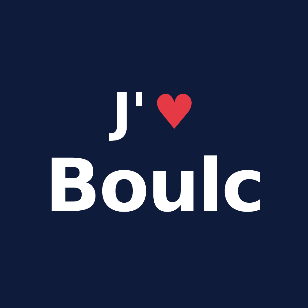 T-shirt personnalisé Boulc — design J'aime Boulc