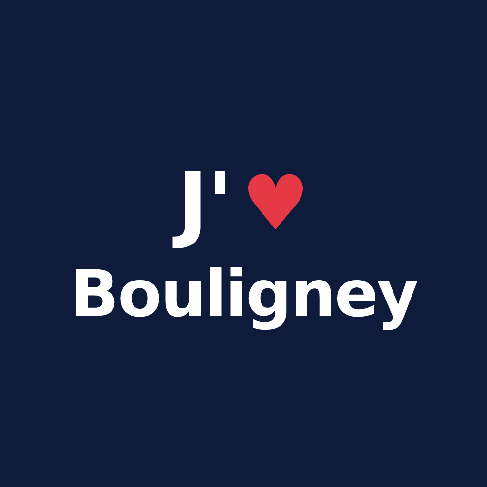 T-shirt personnalisé Bouligney — design J'aime Bouligney