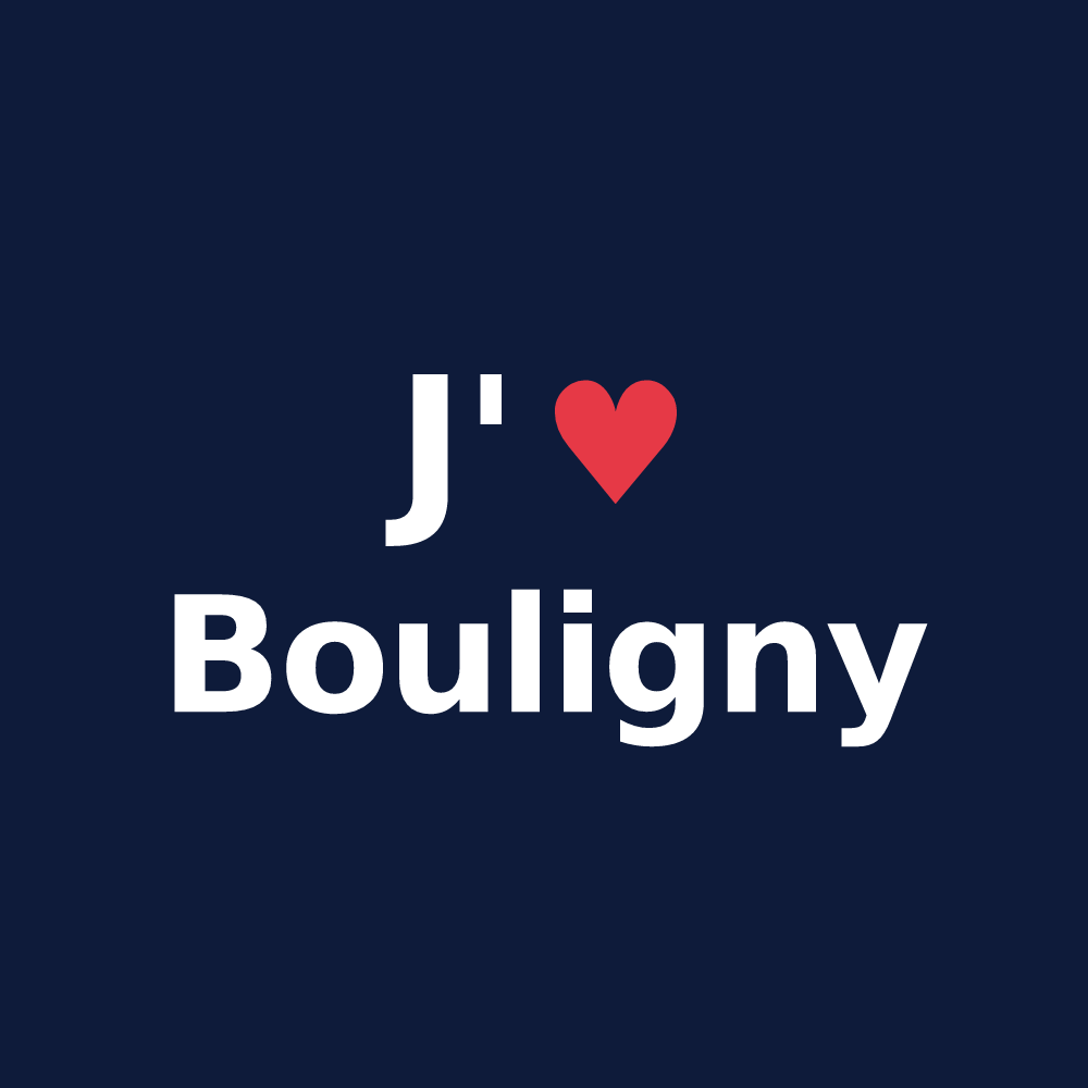 T-shirt personnalisé Bouligny — design J'aime Bouligny