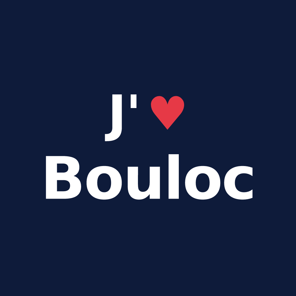 T-shirt personnalisé Bouloc — design J'aime Bouloc