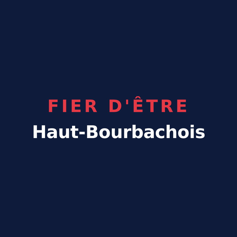 T-shirt « Fier d'être Haut-Bourbachois » — design pour Bourbach-le-Haut