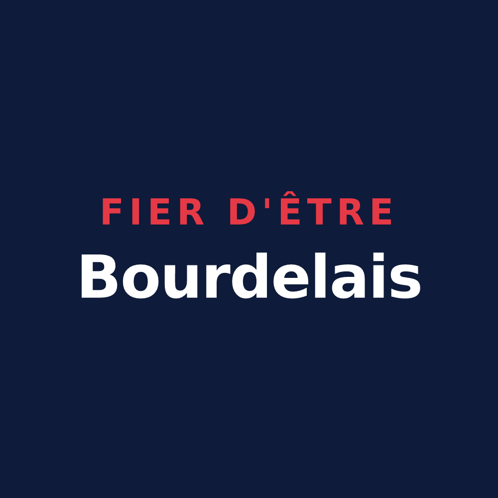 T-shirt « Fier d'être Bourdelais » — design pour Bourdeau