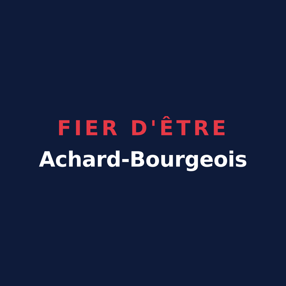 T-shirt « Fier d'être Achard-Bourgeois » — design pour Bourg-Achard