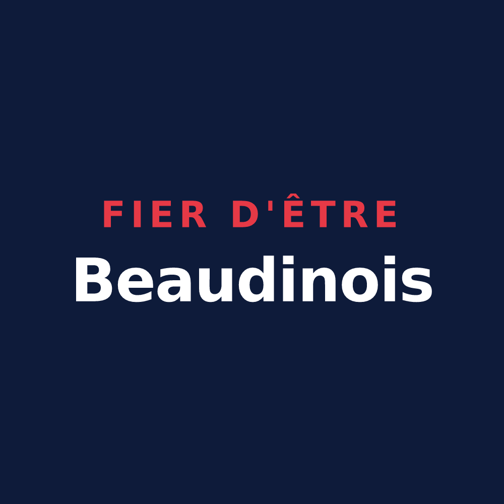 T-shirt « Fier d'être Beaudinois » — design pour Bourg-Beaudouin
