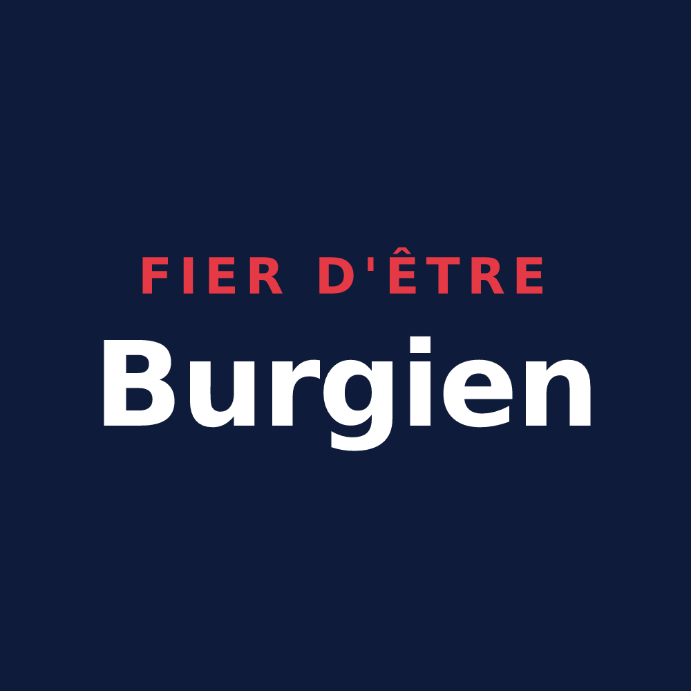 T-shirt « Fier d'être Burgien » — design pour Bourg-en-Bresse