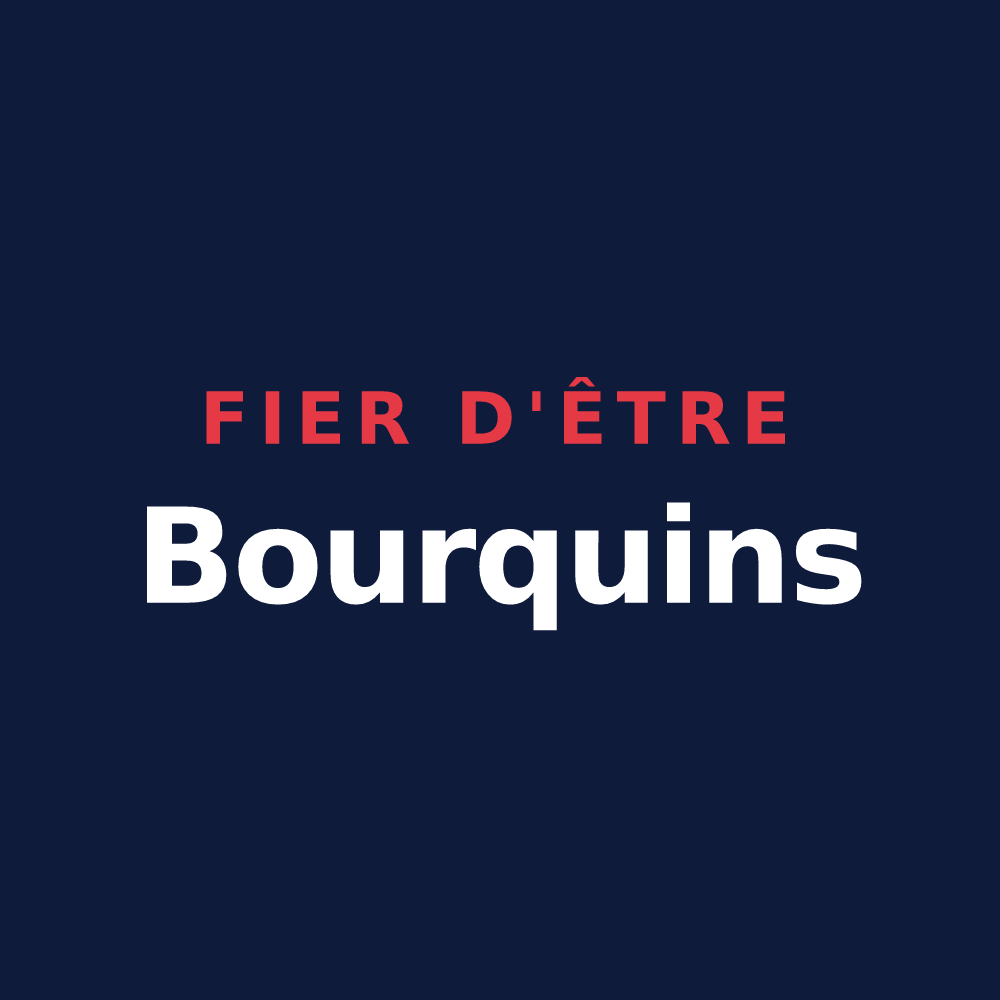 T-shirt « Fier d'être Bourquins » — design pour Bourg-Fidèle