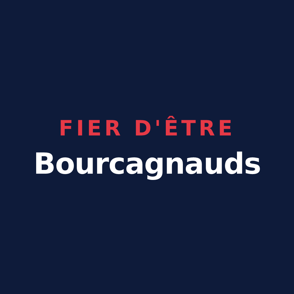 T-shirt « Fier d'être Bourcagnauds » — design pour Bourg-Lastic