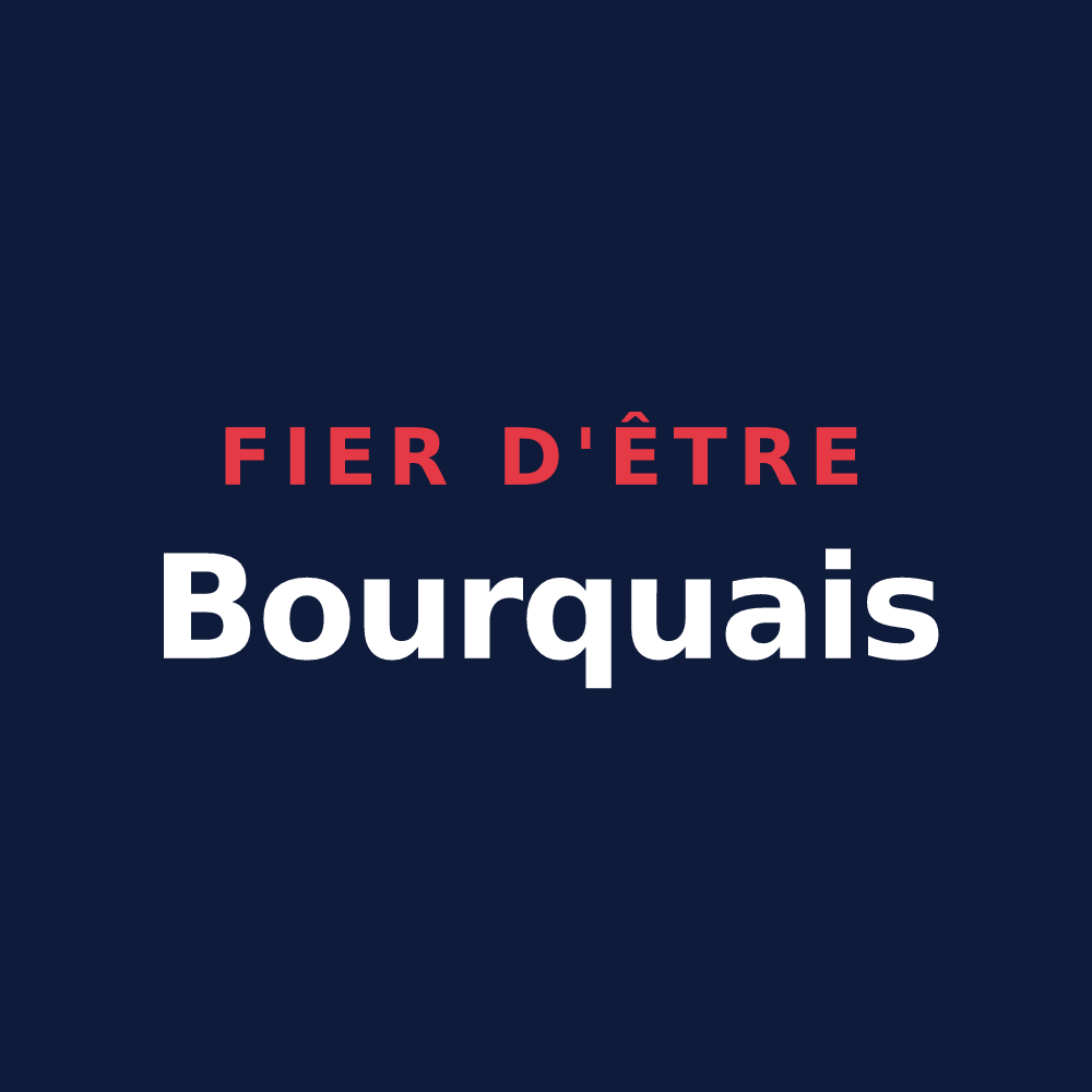 T-shirt « Fier d'être Bourquais » — design pour Bourg