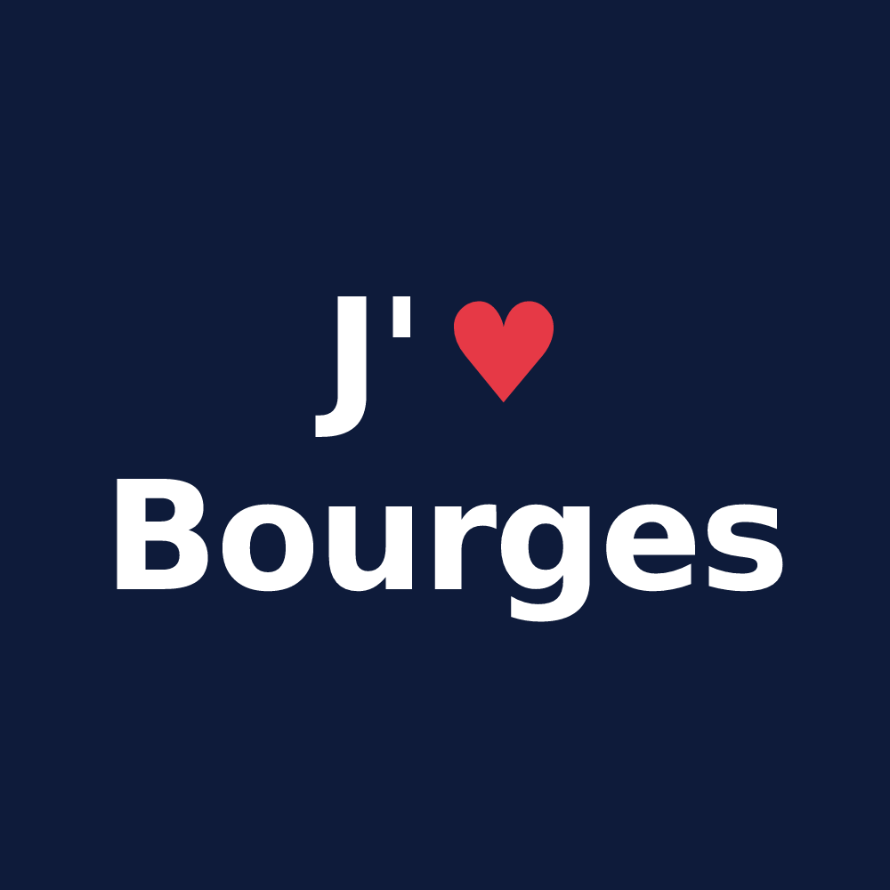 T-shirt personnalisé Bourges — design J'aime Bourges